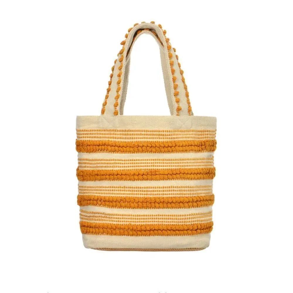 Yellow Cotton Canvas Tote Fully Lined BRAND NEW Tote Bag